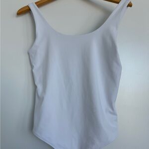 Express Women’s White Scoop Neck Bodysuit